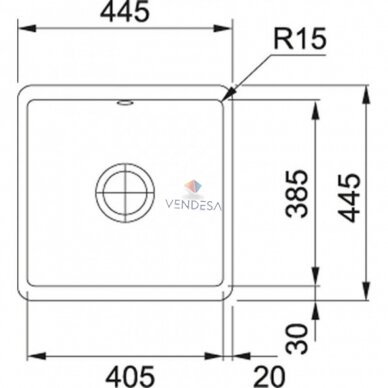 Franke Fraceram keraminė plautuvė KBK 110-40 5