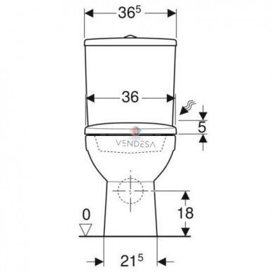 Geberit Selnova pastatomas WC, Rimfree, lėtai nusileidžiantis greito nuėmino dangtis 1