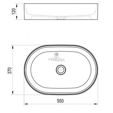 Keraminis praustuvas Ceramic Slim O 4