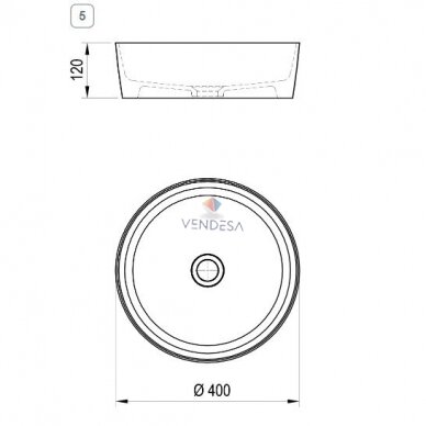 Keraminis praustuvas UNI SLIM 3