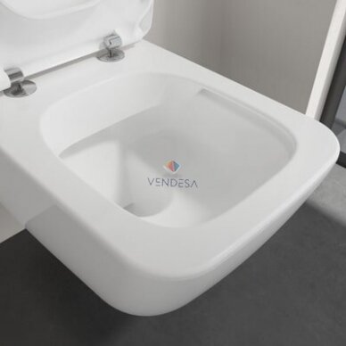 Pakabinamas klozetas Villeroy&Boch Venticello 2.0 su CeramicPlus danga ir lėtaeigiu dangčiu 1