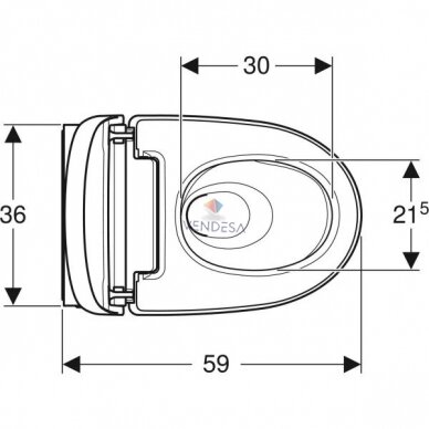 Pakabinamas WC Geberit AquaClean Mera Classic su apiplovimo funkcija 2