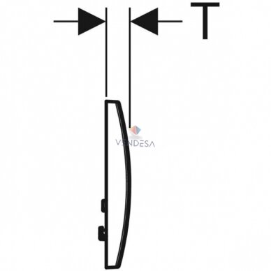 Vandens nuleidimo mygtukas Geberit DELTA 01 2
